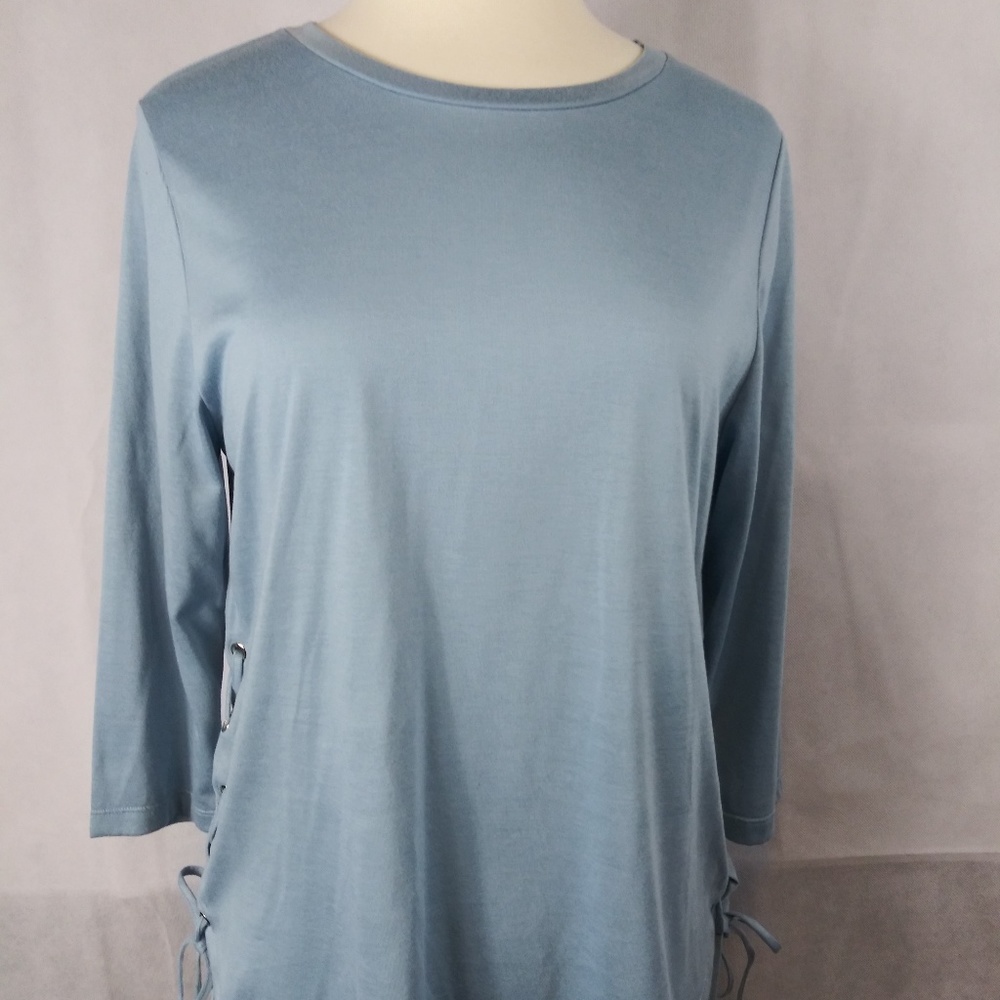Large light blue top
